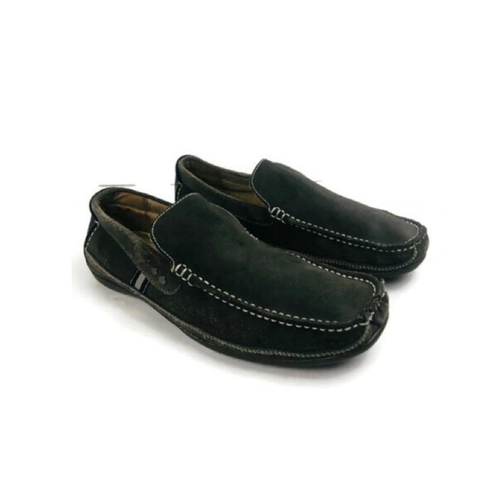 Steve Madden men's gray, loafers Men's Size 9, Leather And Suede